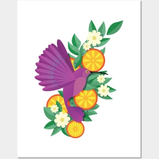 Tropical Hummingbird Posters and Art